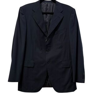Raffaele Caruso Wool Blazer Jacket IT 50 /‎ 40R Midnight Blue Italy $838 NWT